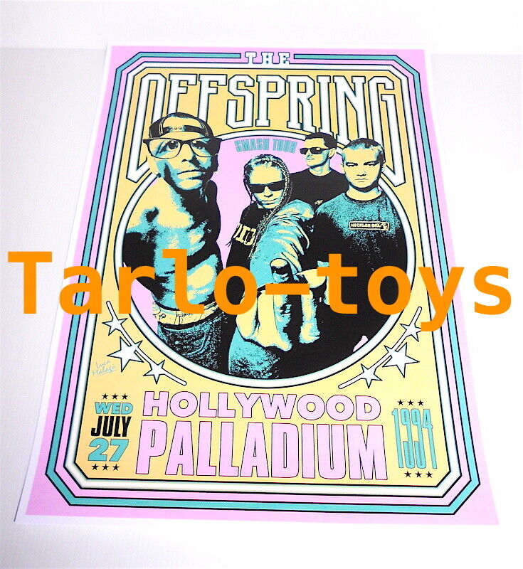 OFFSPRING - Hollywood, Us - 27 july 1994 -  concert poster