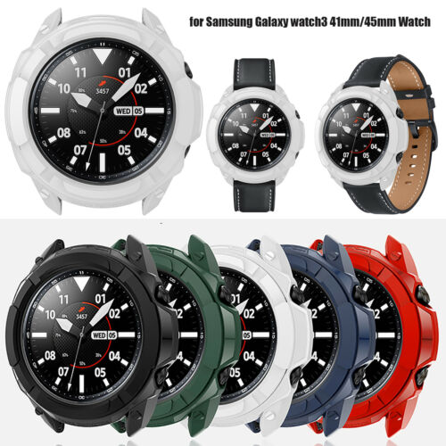 Stylish Protective Case Cover Armor For Samsung Galaxy watch3 41mm/45mm Watch