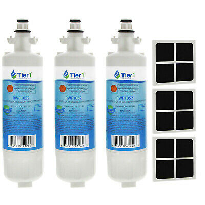 Fits Lg Lt700p & Lt120f Refrigerator Water & Air Filter Combo3 Pack