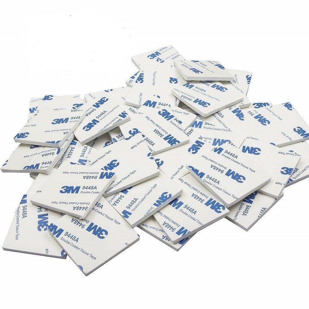 50 Pcs Pads Mounting Stickers,3m Double Sided Adhesive White Foam Tape Pad
