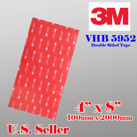 3m Vhb Double Sided Foam Adhesive Sheet Tape 5952 Automotive Mounting Go Pro