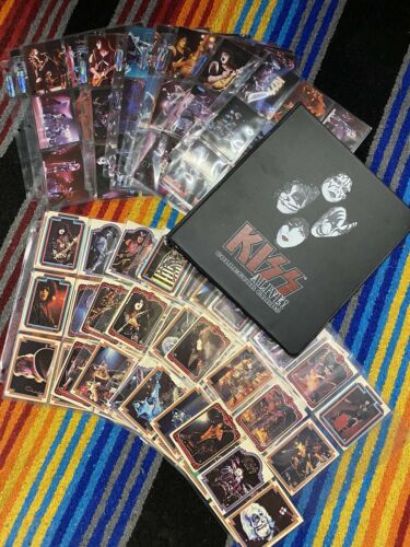 1978 Auicoin Kiss Trading Cards Complete 66 Card Set Plus 2001 KISS ALIVE NECA