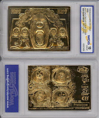 Kiss Gene Simmons Psycho Circus Album Cover 23k Gold Card - Graded Gem Mint 10